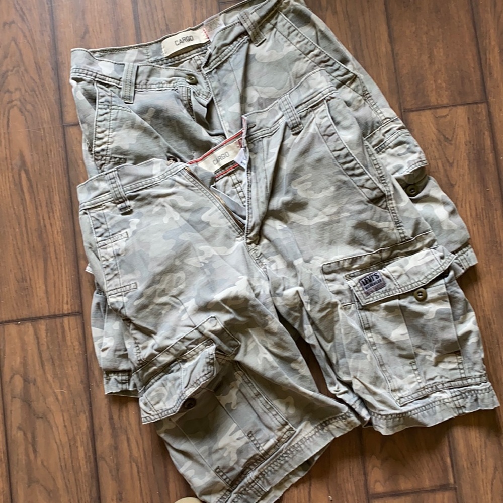 Two pair Levi’s Cargo shorts